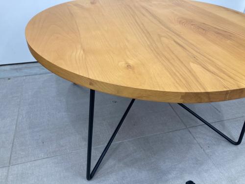 LIFE FURNITURE (ライフファニチャー) ローテーブル 178 ナチュラル×ブラック TH ASH LOW TABLE