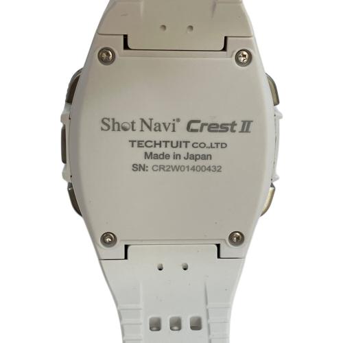 Shot Navi (ショット ナビ)  Crest Ⅱ ホワイト ゴルフGPSウォッチ