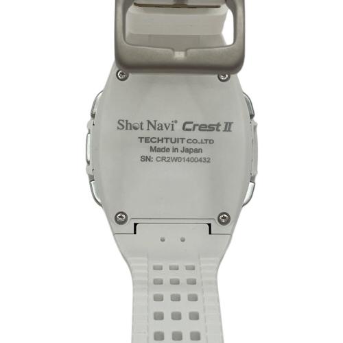 Shot Navi (ショット ナビ) ゴルフ用品 Crest Ⅱ ホワイト ゴルフGPSウォッチ