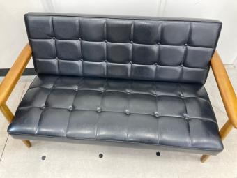 2人掛けソファー Kチェア 2シーター  スタンダードブラック