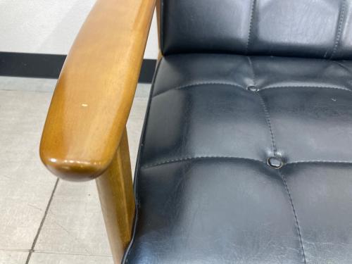 2人掛けソファー Kチェア 2シーター  スタンダードブラック