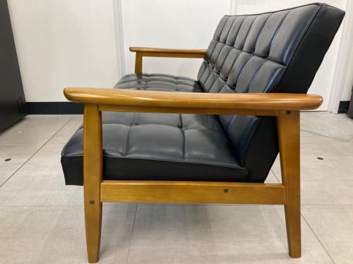 2人掛けソファー Kチェア 2シーター  スタンダードブラック