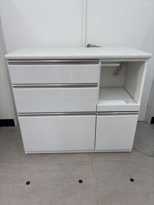 ニトリ キッチンカウンター ホワイト アルミナ2100CTWH