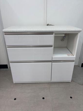 ニトリ キッチンカウンター ホワイト アルミナ2100CTWH