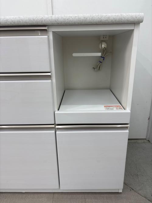 ニトリ キッチンカウンター ホワイト アルミナ2100CTWH