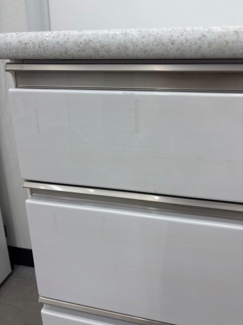 ニトリ キッチンカウンター ホワイト アルミナ2100CTWH