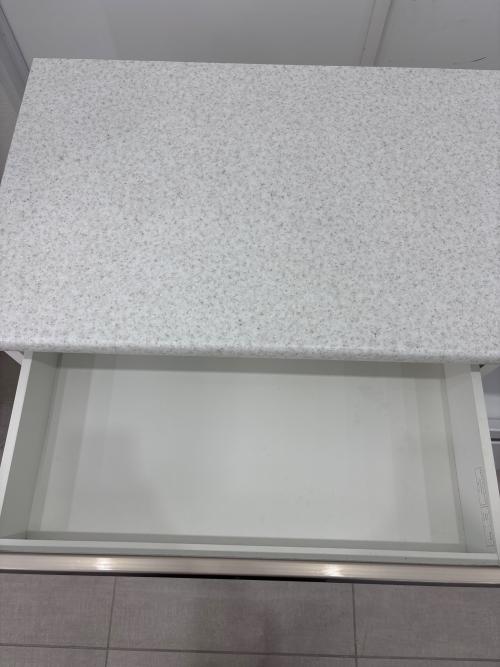 ニトリ キッチンカウンター ホワイト アルミナ2100CTWH