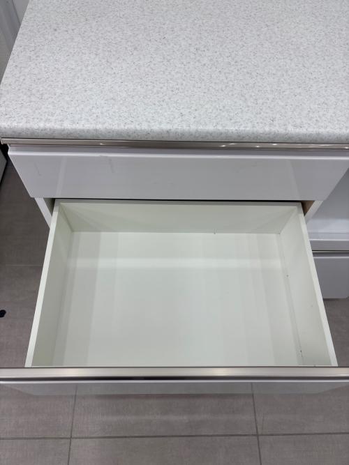 ニトリ キッチンカウンター ホワイト アルミナ2100CTWH