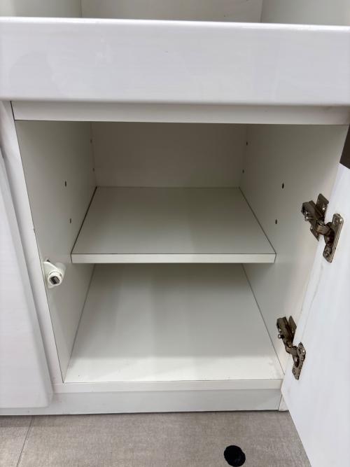 ニトリ キッチンカウンター ホワイト アルミナ2100CTWH