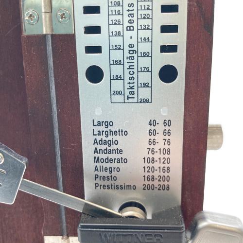 Wittner (ウィットナー) メトロノーム タクテルスーパーミニ マホガニー調 つや消し仕上げ
