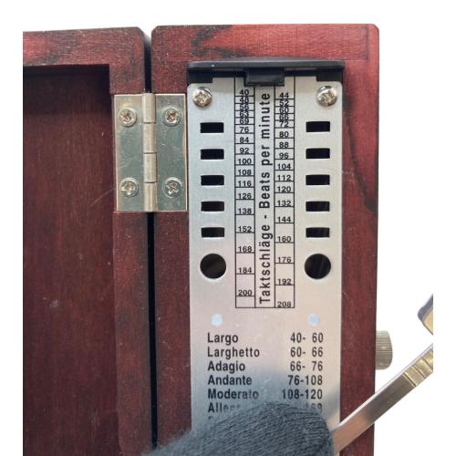 Wittner (ウィットナー) メトロノーム タクテルスーパーミニ マホガニー調 つや消し仕上げ