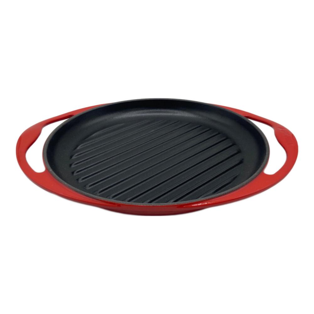 LE CREUSET(ルクルーゼ) ラウンド・グリル 25cm チェリーレッド