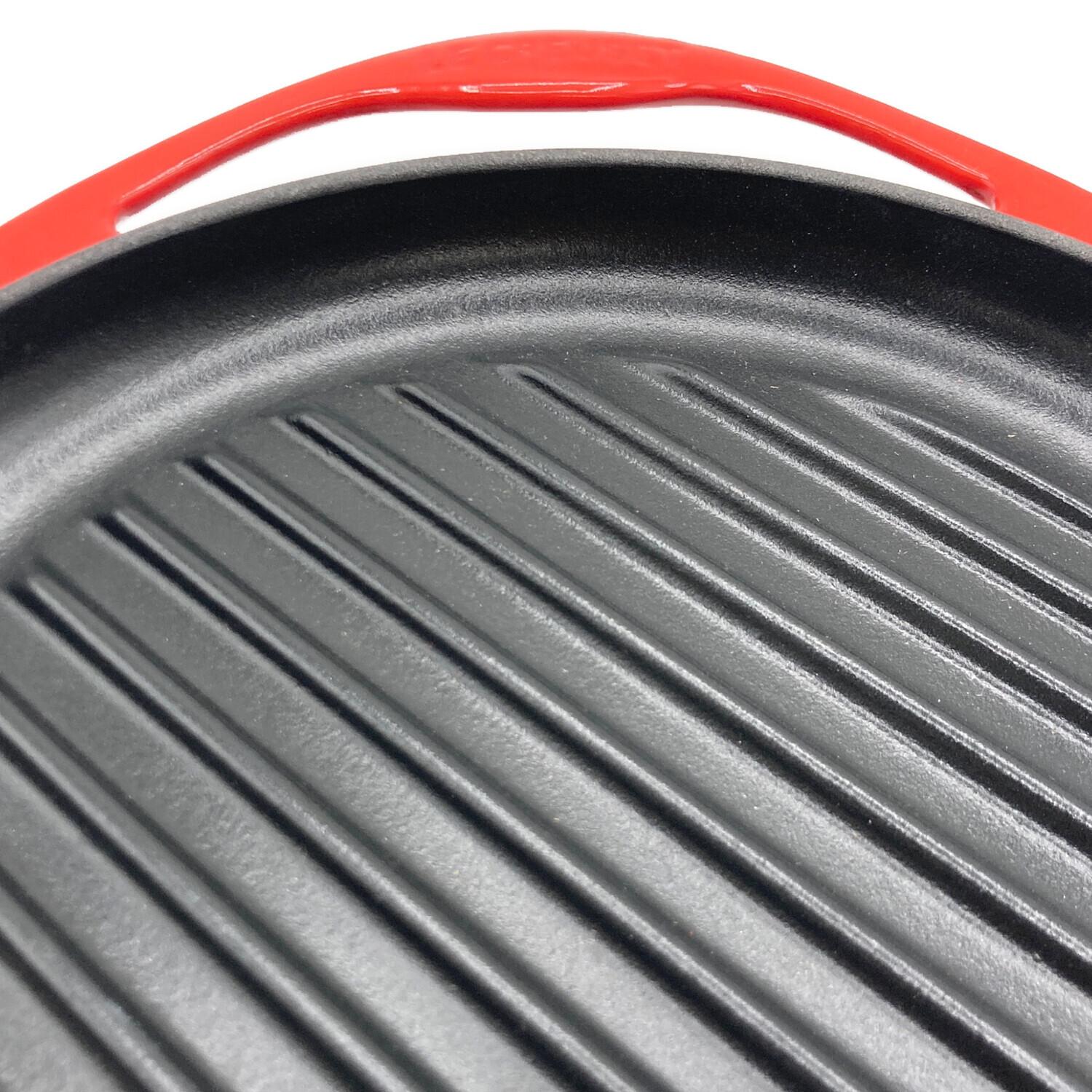 LE CREUSET(ルクルーゼ) ラウンド・グリル 25cm チェリーレッド