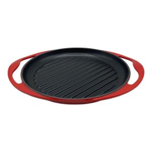 LE CREUSET(ルクルーゼ) ラウンド・グリル 25cm チェリーレッド