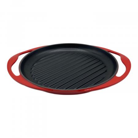 LE CREUSET(ルクルーゼ) ラウンド・グリル 25cm チェリーレッド