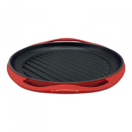 LE CREUSET(ルクルーゼ) ラウンド・グリル 25cm チェリーレッド