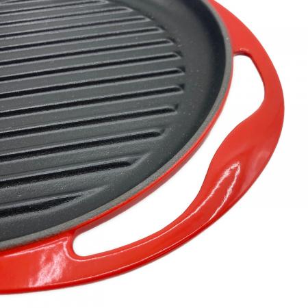 LE CREUSET(ルクルーゼ) ラウンド・グリル 25cm チェリーレッド