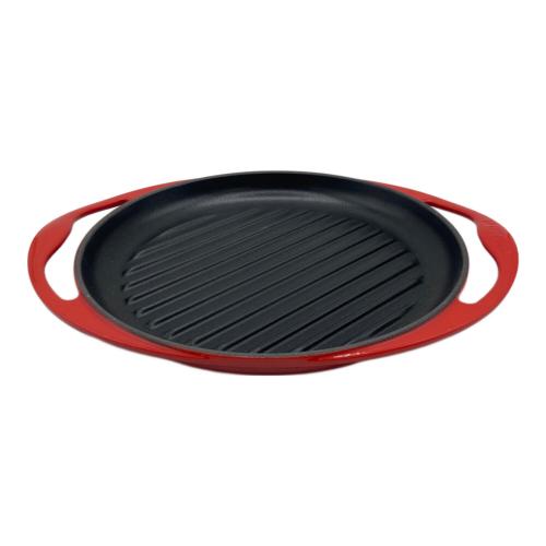 LE CREUSET(ルクルーゼ) ラウンド・グリル 25cm チェリーレッド