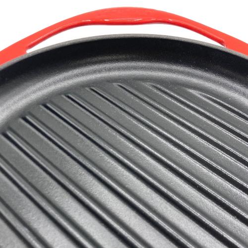 LE CREUSET(ルクルーゼ) ラウンド・グリル 25cm チェリーレッド