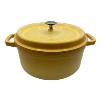 Staub (ストウブ) 鍋 イエロー ココットラウンド 24