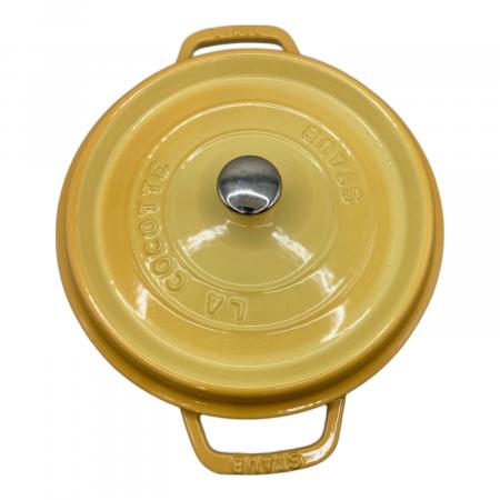 Staub (ストウブ) 鍋 イエロー ココットラウンド 24｜トレファクONLINE