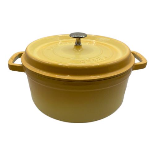 Staub (ストウブ) 鍋 イエロー ココットラウンド 24