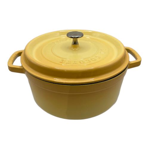 Staub (ストウブ) 鍋 イエロー ココットラウンド 24