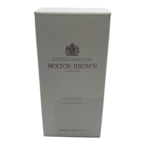 MOLTON　BROWN (モルトブラウン) オードトワレ MILK MUSK 50ml 残量80%-99%