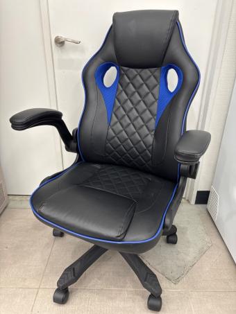 不二貿易 (フジボウエキ) ゲーミングチェア YF-0291B ブラック×ブルー