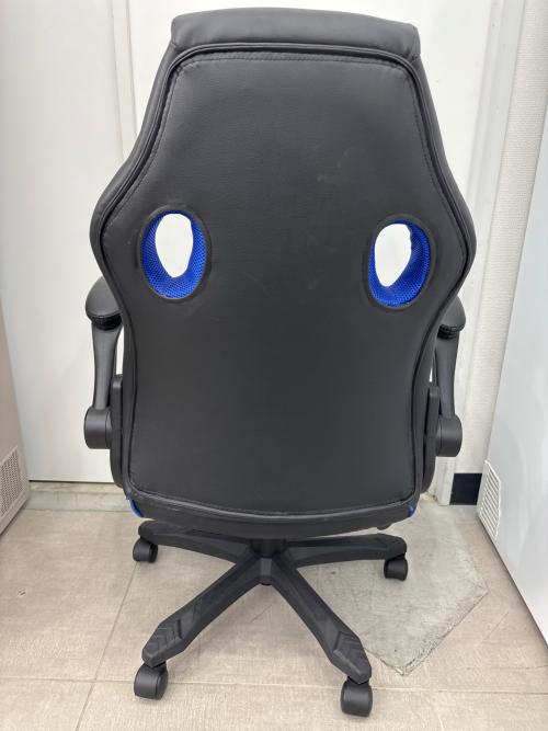 不二貿易 (フジボウエキ) ゲーミングチェア YF-0291B ブラック×ブルー