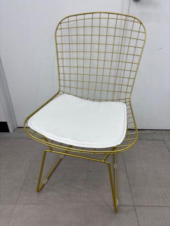 ダイニングチェアー ワイヤー ゴールド