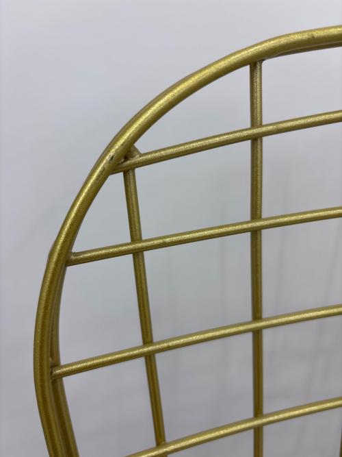 ダイニングチェアー ワイヤー ゴールド
