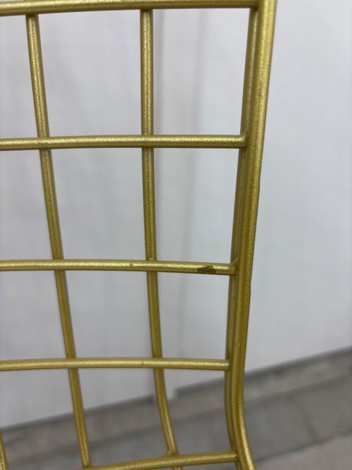 ダイニングチェアー ワイヤー ゴールド