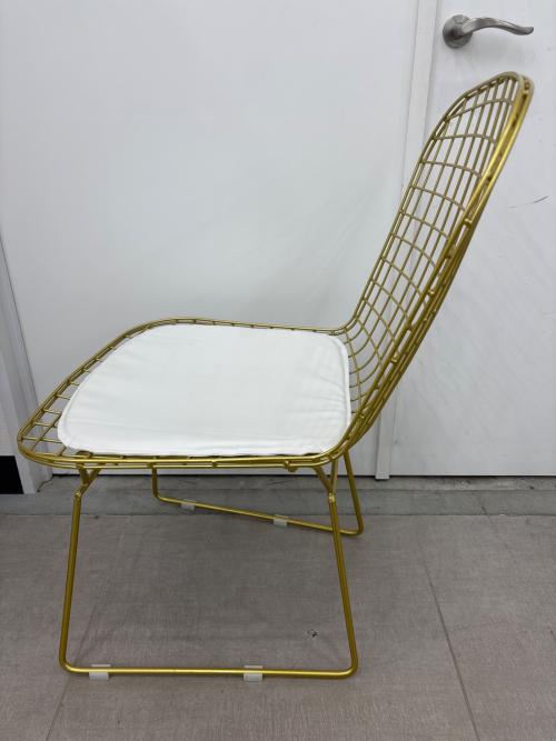 ダイニングチェアー ワイヤー ゴールド