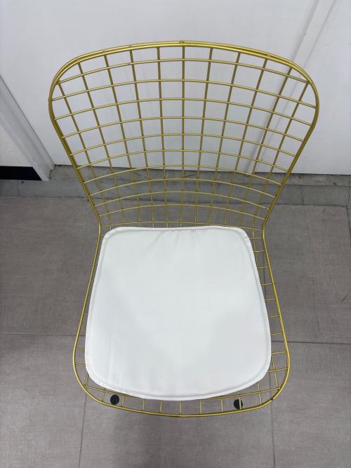 ダイニングチェアー ワイヤー ゴールド