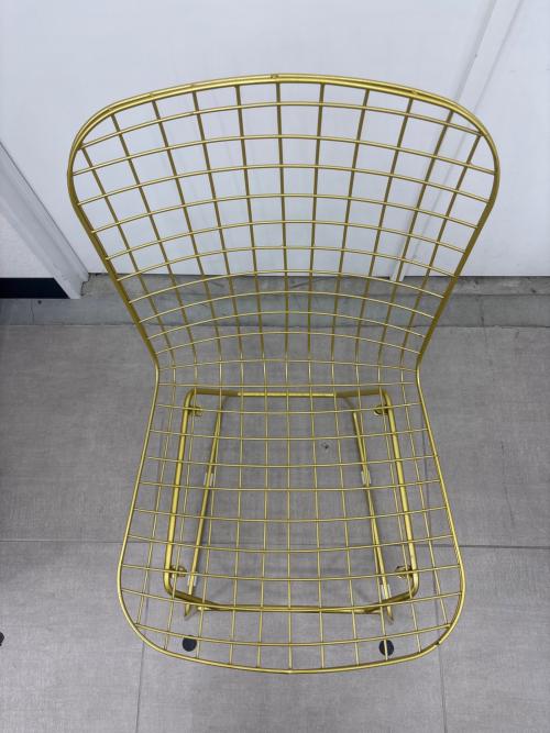 ダイニングチェアー ワイヤー ゴールド