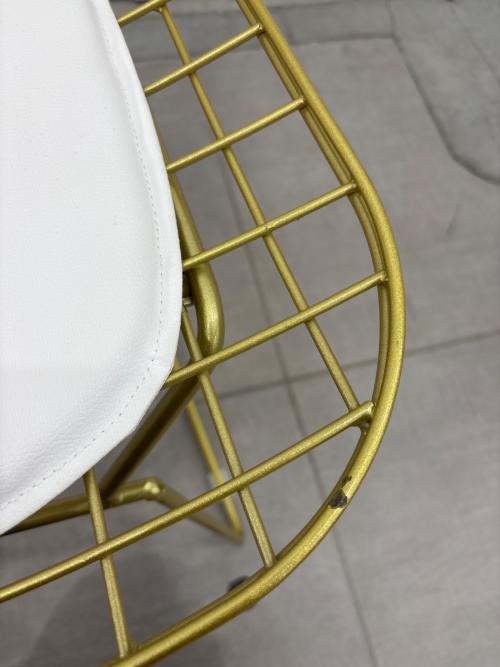 ダイニングチェアー ワイヤー ゴールド