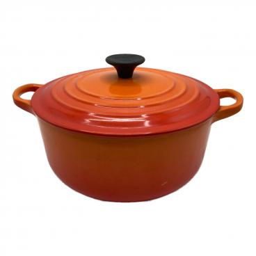 LE CREUSET (ルクルーゼ) 両手鍋 チェリーレッド ココット・ダムール