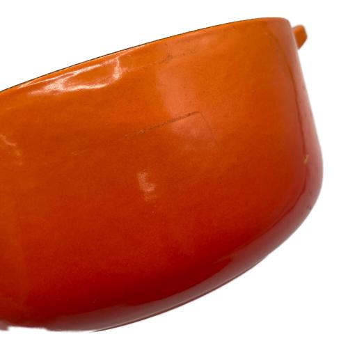 LE CREUSET (ルクルーゼ) 両手鍋 SIZE 20cm オレンジ ココット・ロンド