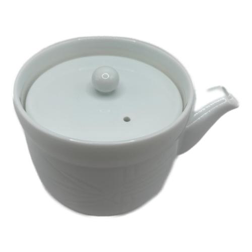茶器 白磁彫文 井上萬二