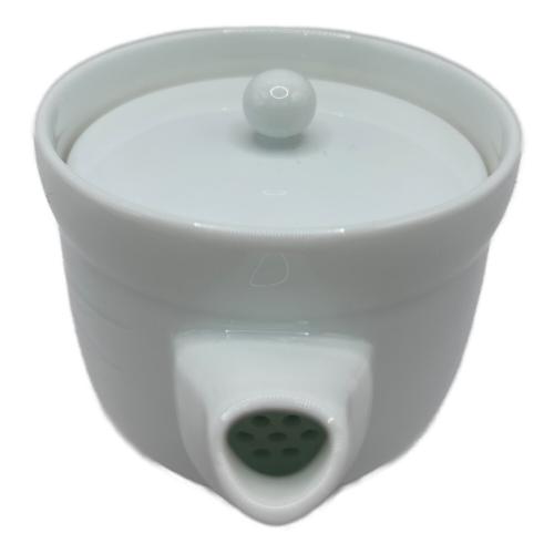 茶器 白磁彫文 井上萬二