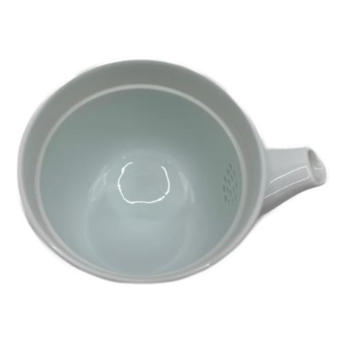 茶器 白磁彫文 井上萬二