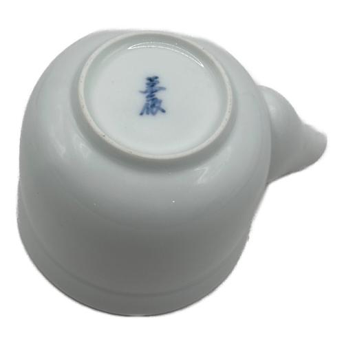 茶器 白磁彫文 井上萬二