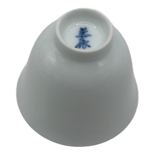 茶器 白磁彫文 井上萬二