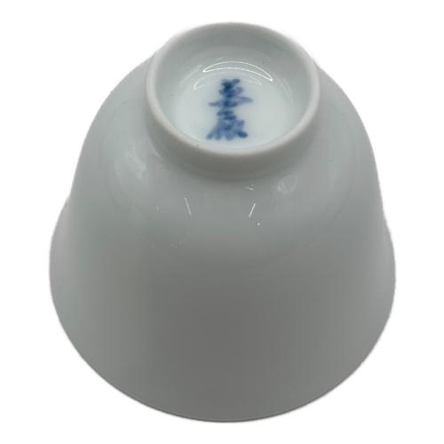 茶器 白磁彫文 井上萬二