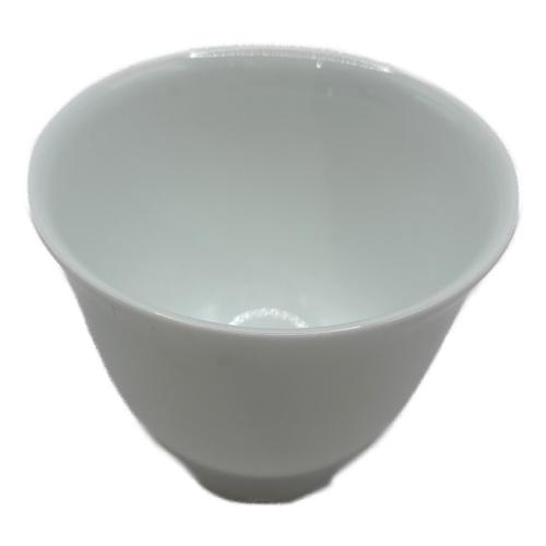 茶器 白磁彫文 井上萬二