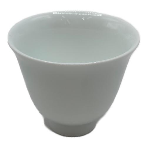 茶器 白磁彫文 井上萬二