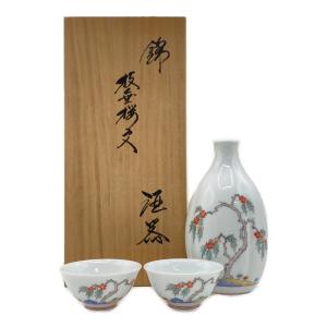 十四代 酒井田柿右衛門窯 酒器揃 錦 枝垂桜文