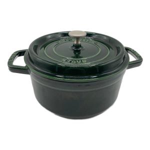 Staub (ストウブ) 両手鍋 グリーン ピコ・ココット・ラウンド