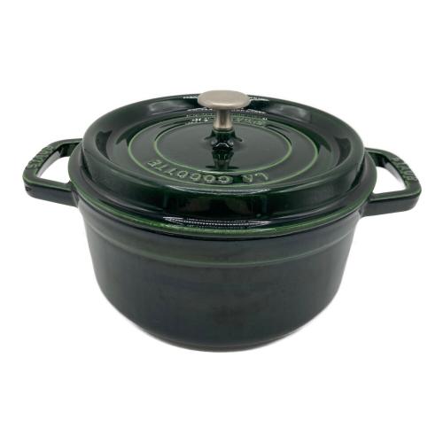 Staub (ストウブ) 両手鍋 グリーン ピコ・ココット・ラウンド